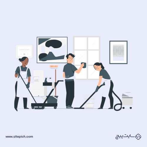 طراحی سایت خدمات نظافتی